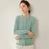 Cardigan de Suéter de Cachemira para Mujer Baicaierong Otoño/Invierno 2026 Diseño Versátil Tejido de Lana