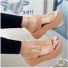 Comercio exterior Sandalias romanas para mujer verano 2023 nuevo todo-fósforo plataforma que aumenta la altura Moda zapatos de plataforma de punta abierta con falda