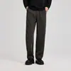 Calça Longa Casual Solta com Caimento Masculina Momeike Outono 2025 Nova Calça com Cintura Elástica Masculina 91381