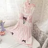 Conjunto de Pijama de Seda de Leche Estampado Estilo Japonés con Tirante de Lazo, Camisón Dulce y Sexy Estilo Delgado con Copas, Ropa de Casa