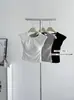 Camiseta Manga Curta Cruzada nas Costas Spice Girls Bm Pura Feminina Verão Nova Slim Fit Emagrecedora Curta Gola Redonda Ombro Top