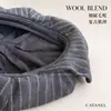 Gorra de Boina Plaid Suelta Japonesa para Mujer, Cálida Gorra Octogonal Académica de Lana Mezclada para Otoño/Invierno con Visera Plana