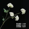 Colección de Flores Artificiales Blancas, Flores Falsas para Bodas, Decoraciones de Jardín Monet, Hortensias al por Mayor Transfronterizas, Materiales Florales para Interiores