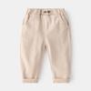 Pantalones Casuales de Moda Estilo Coreano Tendencia y Estilo, Algodón de Primavera Cómodos de Cintura Media Largos Casuales para Niños Pequeños y Jóvenes