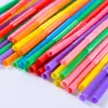 Formas Modernas y de Moda Pajitas de Arte Creativo Pajitas Hechas a Mano Material Versátil de Bricolaje para Niños de Guardería Pajitas
