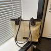 Bolso pequeño tejido portátil estilo playero para mujer, bandolera de verano 2024, cesta de verduras, bolso tejido de paja para vacaciones en la playa.