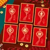 2026 Ano do Cavalo Novo Envelope Vermelho Criativo Tridimensional Festival da Primavera Pacote Vermelho Cavalo Desenho Animado Zodíaco Ano Novo Bolsa Envelope Vermelho Atacado