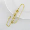 Pulsera geométrica creativa de microincrustaciones de circonita de venta caliente transfronteriza europea y americana para mujer, cobre chapado en oro real, joyería de moda al por mayor