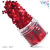Dark Red Laser Set Cross-Border 12 cores Mixed Nail Art Sequins Espumante em pó Nail Art Jewelry Drill Nail Sticker
