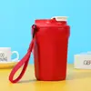 Nueva taza de Coca-Cola de comercio exterior para coche, taza de café portátil con cuerda, taza de vacío de acero inoxidable 304 de aspecto atractivo para hombres y mujeres