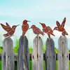 Estatuilla de pájaro popular de color hierro transfronterizo de Amazon, adornos de silueta de animal de metal, decoraciones para jardín al aire libre