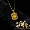Collar Colgante Geométrico Retro de Ágata para Mujer, Estilo Palacio de Lujo Ligero, Estilo Chino Nuevo de Gama Alta, Oferta Especial de Transmisión en Vivo de Tiktok