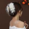 2025 Nuevo Estilo Horquilla para el Cabello Trasera Elegante Estilo Retro Horquilla Tela Estampado Leopardo Accesorios para el Cabello Lazo de Doble Cara Pinza de Agarre