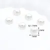 Anillo de Diamante Cóncavo Chapado en Oro Real de 18 Quilates que Conserva el Color Cuentas Espaciadoras en Forma de Moneda para Accesorios de Pulsera y Collar DIY D93