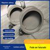 Válvula Borboleta de Ventilação Manual Porta de Defletor Redonda Manual Válvula de Ventilação de Alta Temperatura Porta de Ar Redonda