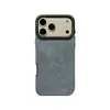 Funda para Teléfono Móvil con Patrón de Terciopelo de Ciervo y Agujero Grande Adecuada para Apple 17Promax Funda Protectora Integral 13/14 Tacto de Piel 16/15/17