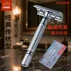 Ri Mei Cuchilla de Acero Inoxidable de Doble Filo Manual para Afeitar Cara y Cejas Hombres