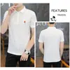 Fábrica al por mayor Verano Nueva Camisa Polo para Hombre de Manga Corta Versátil Cuello Camisero Camiseta Base Tendencia para Hombre Ropa de Pareja