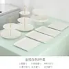 Soporte para exhibir postres, mesa para la hora del té, juego de mesa de postres, bandeja para pasteles y bocadillos de la hora del té, plato de exhibición para cumpleaños y bodas