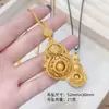 Calabaza de las Cuatro Bellezas de la Vida Chapada en Oro con Incrustaciones de Diamantes Filigrana de Imitación Oro Incrustada Colgante Giratorio de Fortuna y Prosperidad Accesorio para el Cabello Fabricante Gama Alta