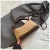 Bolsa casual de nicho para mulheres, novidade outono de 2026, bolsa transversal vintage de cor sólida, bolsa de ombro e de axila personalizada para o dia a dia