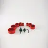 Conjunto de 11 peças de ferramentas especiais para marcenaria: alargador de furos para gesso cartonado pintado com spray, alargador de furos para luminárias, broca para plástico e madeira fina.