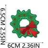 Parches Bordados Navideños de 26 Letras Inglesas Termoadhesivos para Ropa y Bolsas, Insignias Decorativas Bordadas Festivas