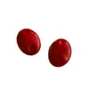Aretes irregulares ovalados con goteo de aceite, con un toque de alta gama, a la moda y elegantes, aretes de perlas tridimensionales, versátiles para ir al trabajo, aretes sencillos