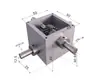 Caja de Cambios Transmisión Manual Eléctrica Pequeña Miniatura Reductor de Engranajes Helicoidales Caja Reductora de Engranajes de Eje