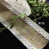 Suministro directo de fábrica encaje DIY Navidad boda manualidades encaje rollo de lino estilo rico y diverso