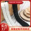 Cinta Tejida de Hilo de Felpa Blanco y Negro en Stock Adorno de Cinta Cinta de Flecos Decoraciones para Bordes de Ropa Accesorios para el Cabello DIY