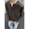 Otoño 2026 Nuevo Estilo Estilo Hong Kong Interior Talla Grande Falso Dos Piezas Manga Larga Camiseta M-5X HT261205-P27