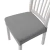 Funda de Silla Universal Cuatro Estaciones Color Sólido Simple Nueva Gruesa Cojín para Taburete Elástica Restaurante Hogar