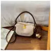 Bolso de mano con patrón tejido de moda transfronterizo, nuevo bolso tipo almohada retro de nicho estilo coreano, bolso de hombro patchwork, bolso cruzado