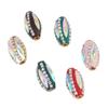 Cuentas de tubo de cobre de cristal ojo de caballo de Nepal DIY cadena para teléfono móvil llavero pulsera collar arcilla de industria pesada cuentas sueltas accesorios