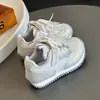 Tênis Esportivo Feminino para Idades 6-12, Sapatos Casuais de Malha Respirável Estilo Princesa para o Verão, Sapatos Infantis Leves com Solado Macio Antiderrapante