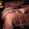 Conjunto de quatro peças de outono e inverno grau A com design jacquard de algodão puro espesso, oferecendo uma experiência de cama luxuosa e elegante