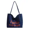 Bolso de lona para mujer de gran capacidad 2026, bolso tote de caramelo para dama, bolso de hombro urbano simple de moda para el día a día