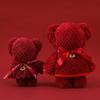 Toalla de oso de terciopelo coral para manos regalo regalo regalo caja de regalo de boda apertura forma creativa toalla de regalo al por mayor