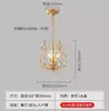 Lámpara de araña de cristal, sala de estar estilo americano, luz LED de techo estilo europeo, luz para entrada y comedor, iluminación de dormitorio nórdico, lujo ligero y ultrabrillante