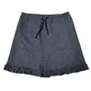 Nuevos pantalones de maternidad sin tirantes con cordón, usables antes y después del parto, dobladillo de encaje, tejido de punto de lana, volantes, botines modernos