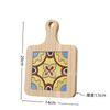 En stock Portavasos de Azulejo de Madera Maciza con Asa Aislamiento Térmico Salvamanteles Simple para Hogar de Madera Maciza para Mesa de Comedor Salvamanteles para Sopa y Arena