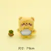 Desenhos animados urso de pelúcia boneca broche roupas boneca roupas sapatos e meias pequeno animal cocar acessórios acessórios