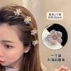 Horquilla de cola de caballo alta con el mismo estilo de Jin Chen, pinza fija con artefacto, horquilla para la parte posterior de la cabeza femenina, pinza pequeña de tiburón, pinza anticolapso