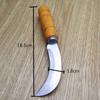 Machete con mango de madera cuchillo para fruta cortador de plátanos