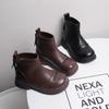 Botas para Niñas 2025 Nuevas Otoño e Invierno Botas para Niños Botas Cortas Impermeables para Bebé Botas de Cuero de Suela Blanda Botas de Princesa