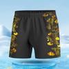 Novos calções de banho masculino adulto boxer moda impressão laser de secagem rápida anti-constrangimento praia termas calções de banho atacado