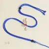 Cordão simples de contas pretas de fio Milan original tecido à mão Cristal âmbar esmeralda 2mm ajustável colar fino corda