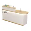 Balcão de Caixa Simples Moderno Ecológico com Gaveta de Grau E1 Barra de Balcão Adequado para Lojas de Roupas Pequenas Salões de Beleza Recepção