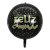 Nuevo Globo 4D de 22 Pulgadas Tridimensional de Cumpleaños Papel de Aluminio Película de Aluminio Artículos de Decoración para Fiesta de Cumpleaños Boda Venta al por Mayor Transfronteriza
